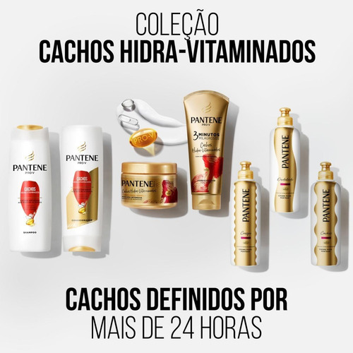 Kit C/ 4 Shampoo Pantene Cachos Definidos Hidra-vitaminados