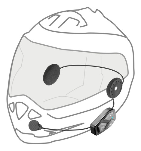 Intercomunicador Capacete Interphone U-com 3 Hd Duplo @#