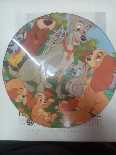Disco Vinilo Ilustrado Walt Disney. La Dama Y El Vagabundo (Usado)