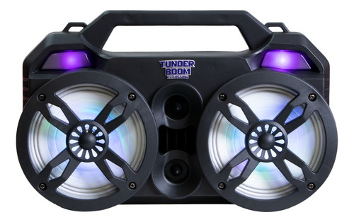 Bocina Bluetooth Bafle Luz Led Recargable 2x6.5 Pbs-65027