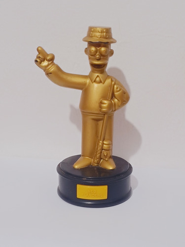 Ned Flanders  Gold Statue Toy, Burguer King, The Simpsons