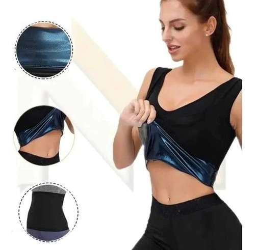 Camiseta Polera Neopreno Quema Grasa Termoactiva De Mujer