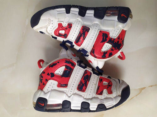 Nike Air More Uptempo Red Navy Camo (18cm) Chicago Pippen Og