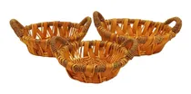 Comprar Set Canastos Mimbre X3 Seagrass Yute Panera Deco M6 - Sheshu