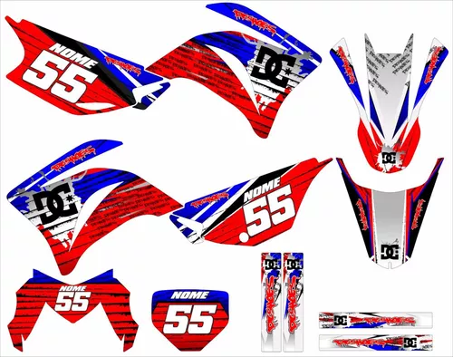 Kit Adesivo Moto Cross Trilha Crf 230 0,20mm Biker Lm266