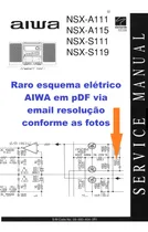 Comprar Esquema  Aiwa  Nsx A111 Nsx A115 Nsx S111 Nsx S119 Pdf