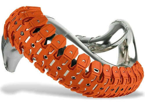 Protector Armadillo Para Caño De Escape Naranja Polisport