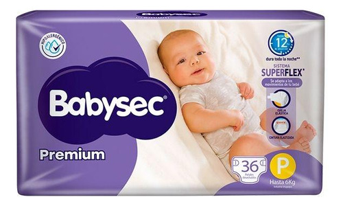 Babysec Premium P (hasta 6 Kg) - X36