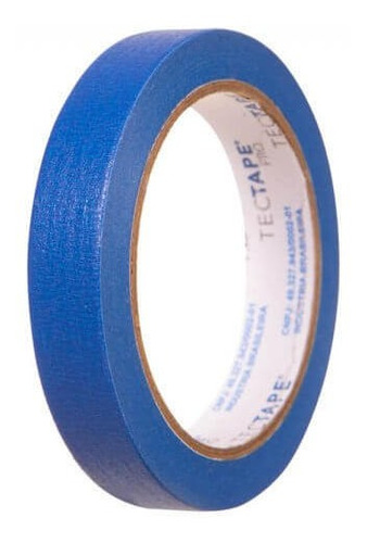 Fita Crepe 240 Tectape Azul Resistente A Raios Uv 24mmx32m