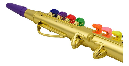 Clarinete Musical Props Instrumento Oro Oro Los 40x9.5x21cm