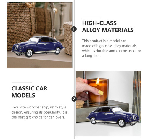 Modelo De Coche Doméstico Para Niños, Modelo Retro De Aleaci