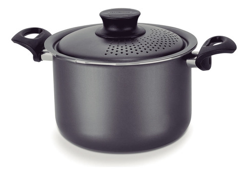 Olla Pastas Cacerola Teflon Tramontina Tapa 24 Cm 7,3 Lts