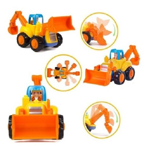 Imagen 5 de 10 de Excavadora - Tractor Rural Vehiculos Friccion Hola 326ab Edu