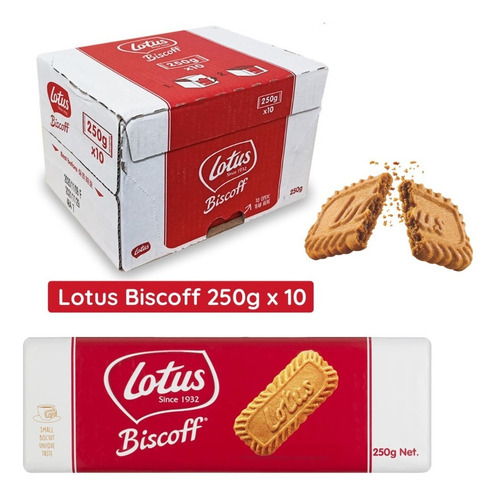 10 Biscoito Bolacha Belga - Lotus Biscoff 250g