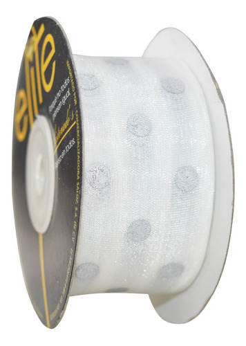 Imagen 3 de 3 de Listón De Organza Estampada De 39mm, Odm 1 1/2