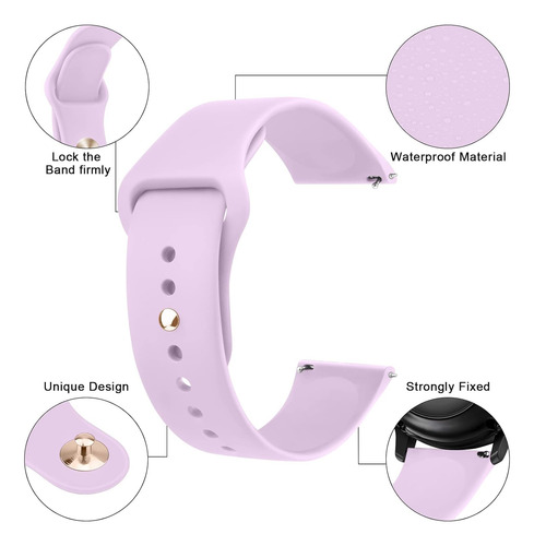 Correas De Silicona Suave Para Reloj Amazfit Gts 4/3 Y Bip 3