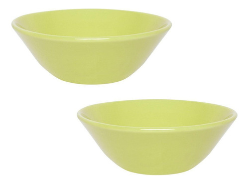 Bowl Tigela Cumbuca Cereais Molhos Oxford 600ml 2 Unidade Cor Verde-claro