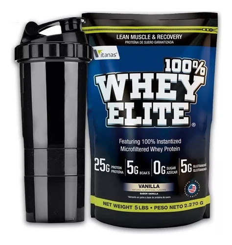 100% Whey Elite 5 Lbs Vitanas Whey Gold Standard 5lb Libras Proteína 5 Lb