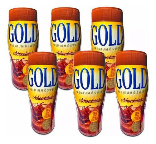 Achocolatado Gold Diet Vitaminado - Kit 6 Unid 