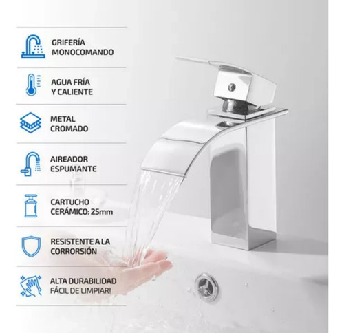 Mezcladora Llave Para Fregadero Lavabo Baño