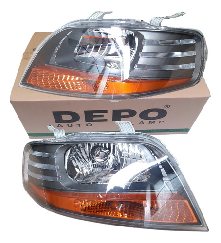 Par Farolas Depo Chevrolet Aveo 2006 07 08 09 10 11 12 2013