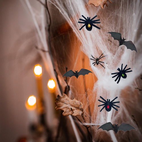 Decoraciones De Halloween Con Telarañas Araña Falsa De Hallo