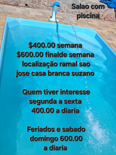 Alugo Salão Com Piscina