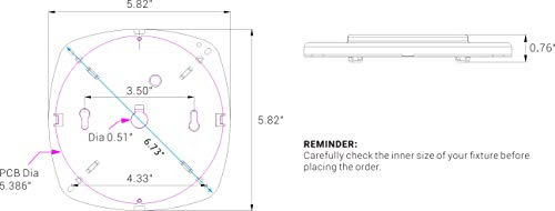 Tamaño De La Pcb 5.5 400k, Motor Led Regulable - Tamaño To