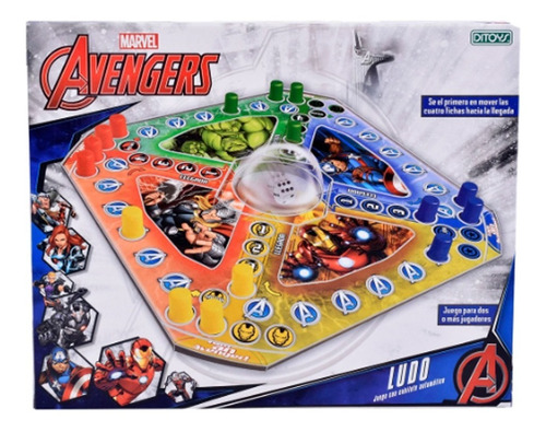 Juego Ludo Avengers Juego Mesa Vengadores Ditoys