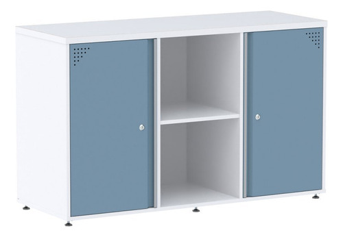 Armário Para Escritório Credenza Madeira 02 Portas Wt