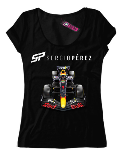 Remera Mujer Checo Perez F1 Team 45 Dtg Premium