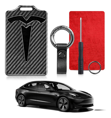 Tesla - Tarjetero Para El Modelo Y Modelo 3, Funda De Protec