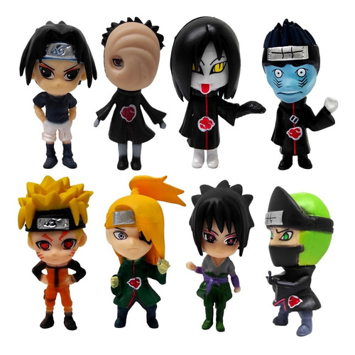 Naruto Sasuke Itachi Kakashi Coleccion Anime Mini Por 8