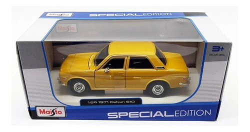 1971 Datsun 510 Amarillo Maisto Esc 1:24