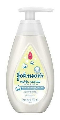 **j&j  Bano Liquido Rec Nacido 200 Ml