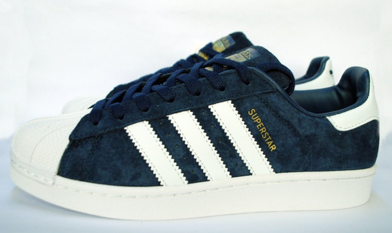 adidas superstar gamuza azul