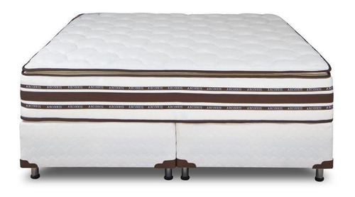 Imagen 1 de 2 de Sommier Arcoiris Foam Nature Pillow 2 plazas de 190cmx130cm blanco