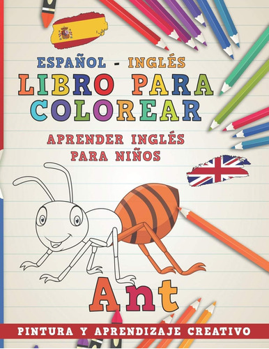 Libro: Libro Colorear Español - Inglés I Aprender Inglé