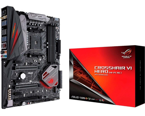 Tarjeta Madre Asus Rog Crosshair Vi Hero Am4 Ryzen Ddr4 Rgb