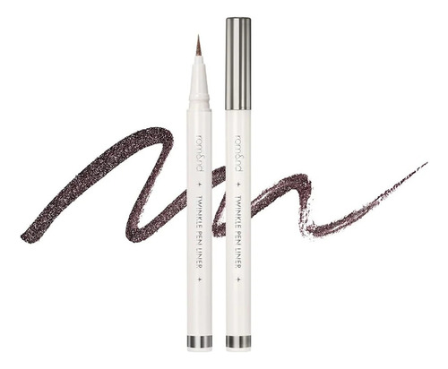 Rom&nd Twinkle Pen Liner 0.5gr Delineador Con Glitter Color 04 Midnght Ash