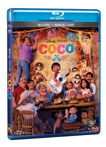 Coco Disney Pixar Pelicula Blu-ray + Dvd + Bonus