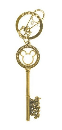 Llave Maestra De Oro De Disney Con Cuentas De Gemas Llavero 