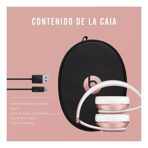 Imagen 5 de 5 de Audífonos Beats Solo³ Wireless - Rose gold
