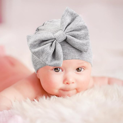 Juegos De Gorritos Turbantes + Manoplas Para Bebé Niña