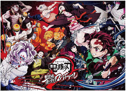 Demon Slayer Jigsaw Puzzle De 1000 Piezas De Arte Para Adole