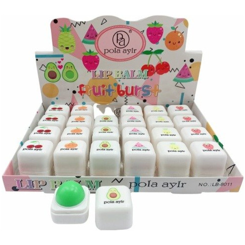 Bálsamos Labial Frutales Infantil En Cubo X12 Ltf Shop 