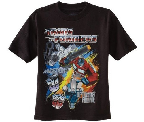 Manga Corta De La Camiseta De La Camisa De Transformers Niño