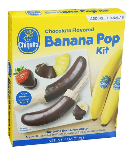 Cobertura Chocolate Para Postres Frutas Chocobanana Kit  2pz