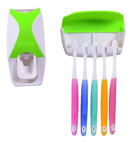 Dispensador Pasta Dental Cepillos Hogar Baño