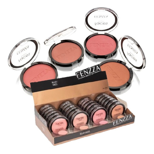 Box Blush Matte Atacado Com Provadores 24 Unidades